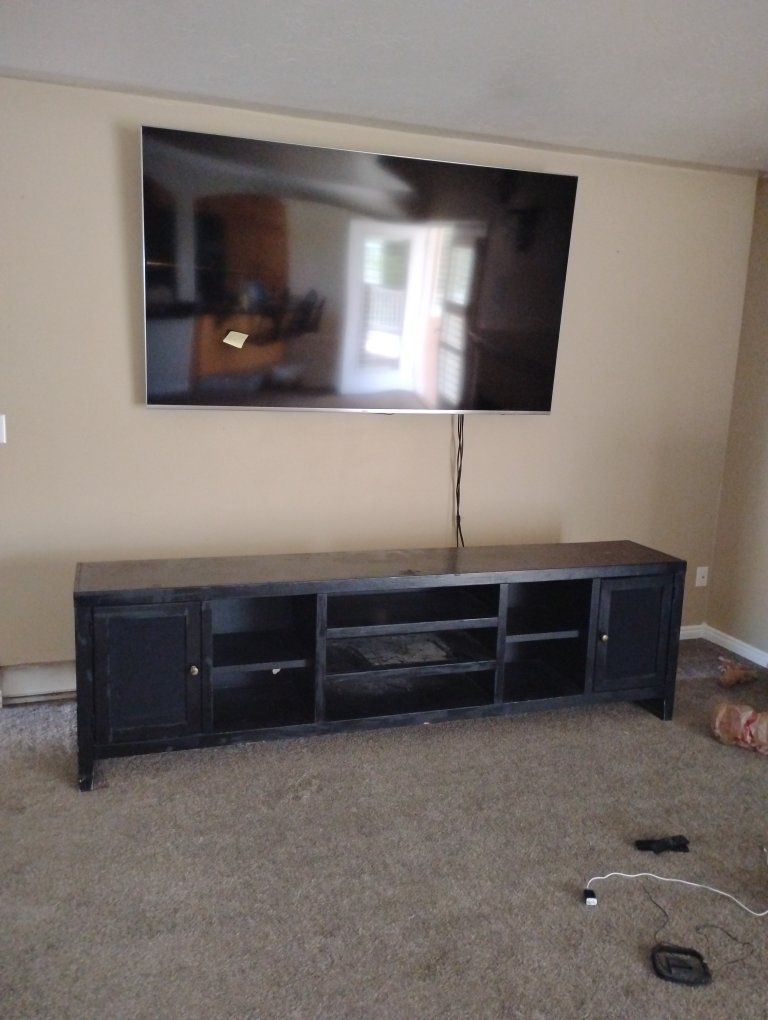 Black Low Entertainment Center for under a big screen TV