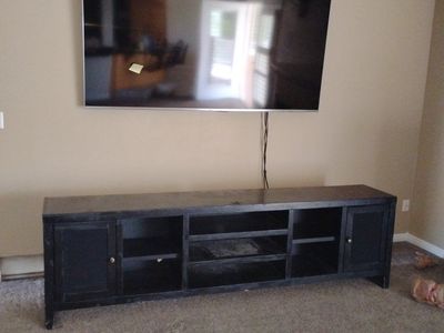 Black Low Entertainment Center for under a big screen TV