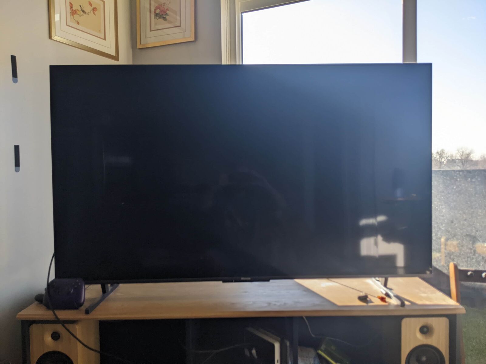 Big Screen SMART OLED TV 65" Hisense, with remote, stand