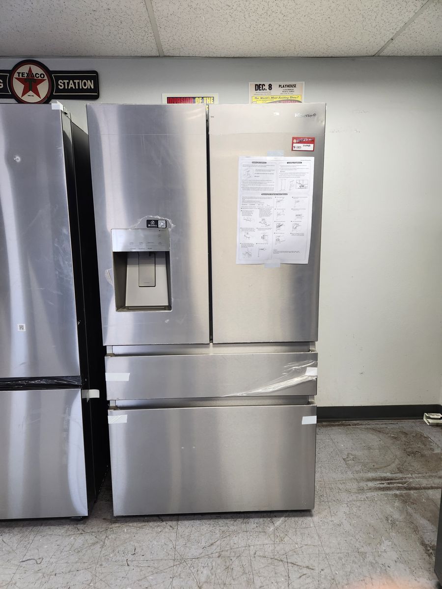 Hisense Stainless Steel French Door Refrigerator Standard-Depth 25.6-cu ft 36-in Wide