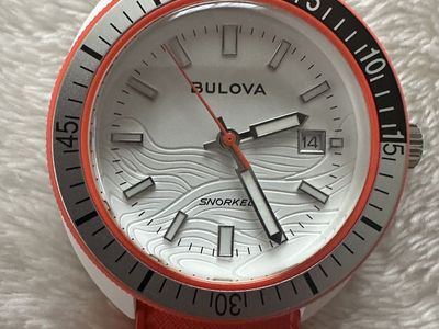 Bulova Ceramic Case/Orange Strap - New Never Worn
