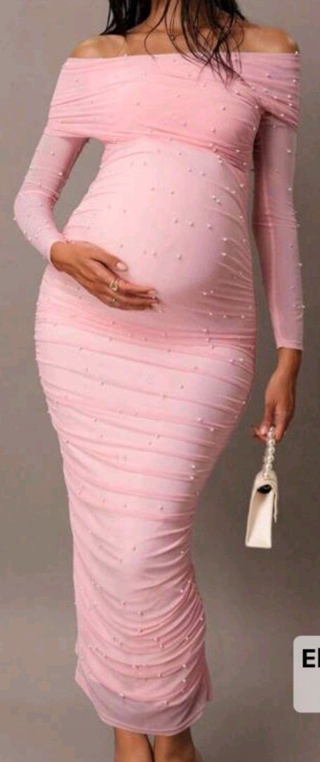 maternity pearl dress