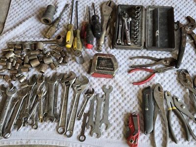 Craftsman Tool Box with Assorted Hand Tools, Sockets, and Pliers