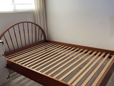 Mid Century Modern Teak Danish Bed Frame Full