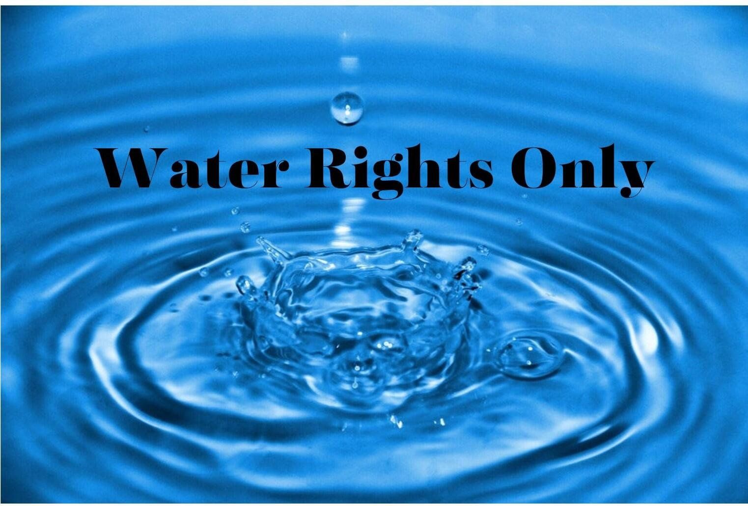 Water Rights-- Cedar City