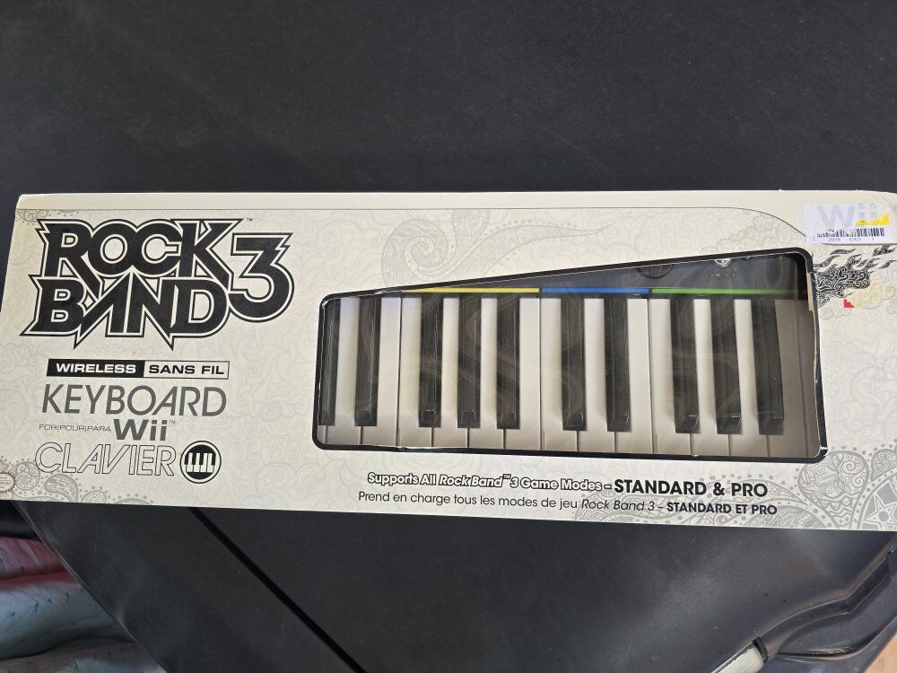 WII ROCKBAND 3 WIRELESS KEYBOARD (NEW)