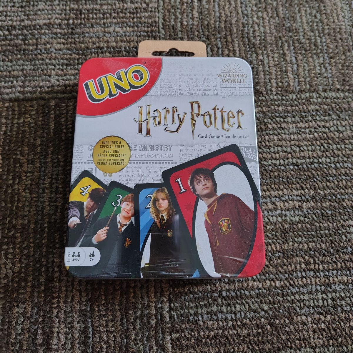 Unopened Harry Potter UNO (metal package included)