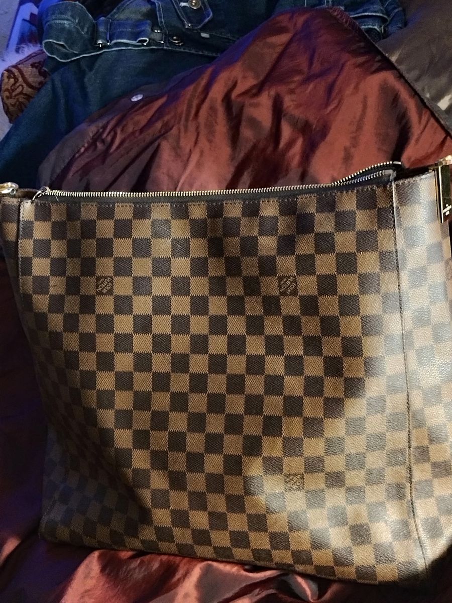 Louis Vuitton Damier Ebene Canvas Hobo Bag - Brown Checkered Shoulder Bag