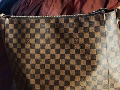 Louis Vuitton Damier Ebene Canvas Hobo Bag - Brown Checkered Shoulder Bag