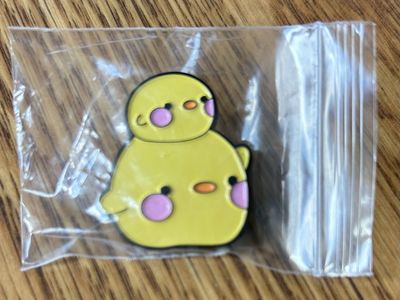 Cute Stacked Yellow Duck Enamel Pin Brooch - Adorable Cartoon Style Lapel Pin