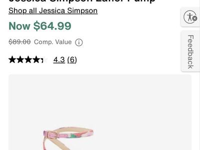 Pink floral heels 7.5 - Jessica Simpson
