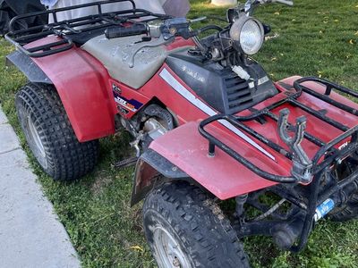 Vintage Honda TRX200 FourTrax ATV - Red - Front & Rear Racks