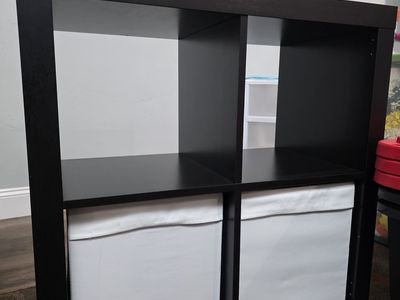 IKEA shelf unit (black-brown)