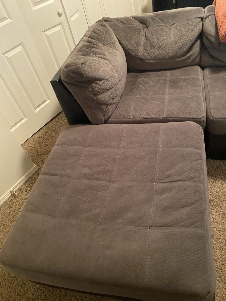 Gray Chair & Ottoman. No room.