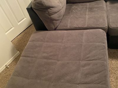 Gray Chair & Ottoman. No room.