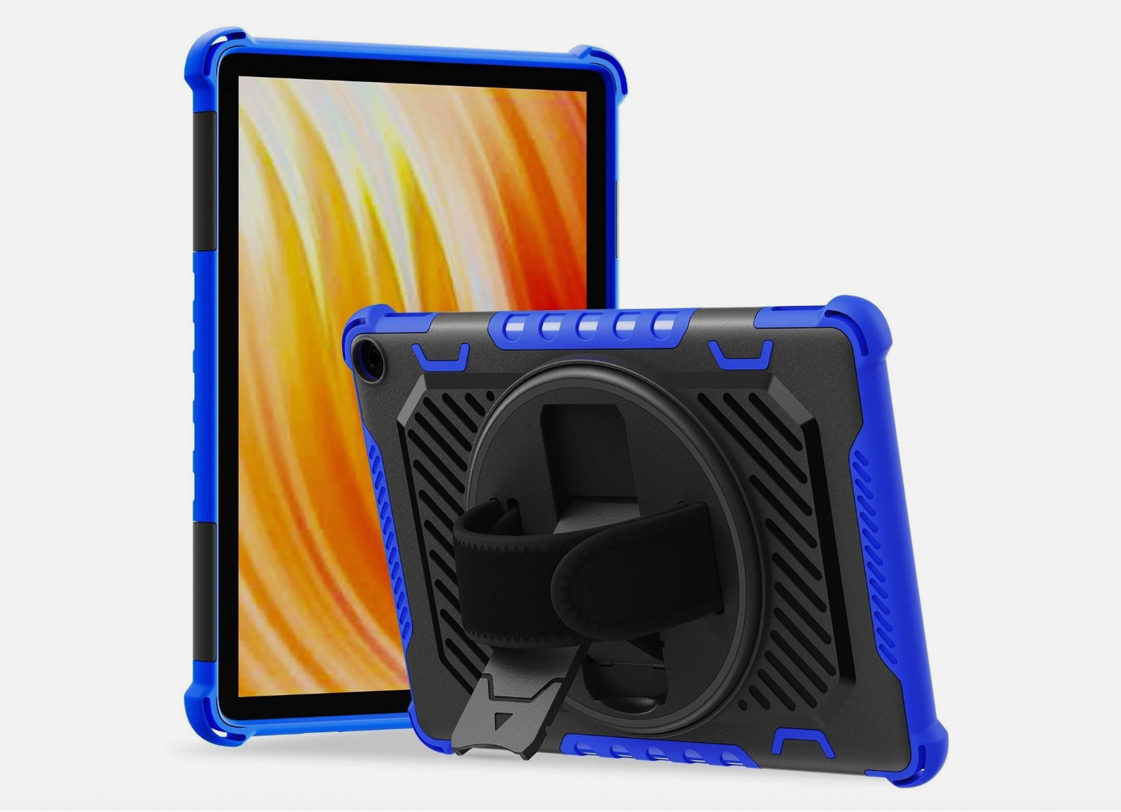 TASSKTO Case for Amazon Fire HD 10 & HD 10 Plus 13th Gen Kids Shockproof Blue