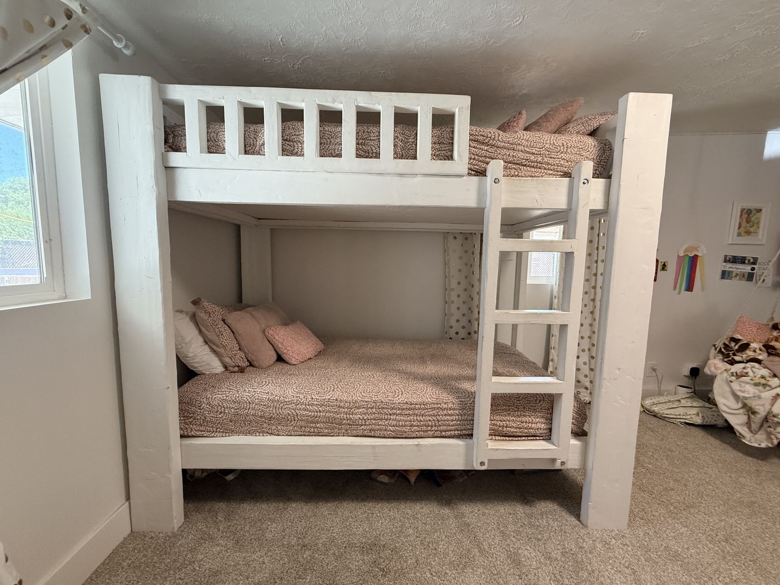Custom handmade solid wood bunk beds