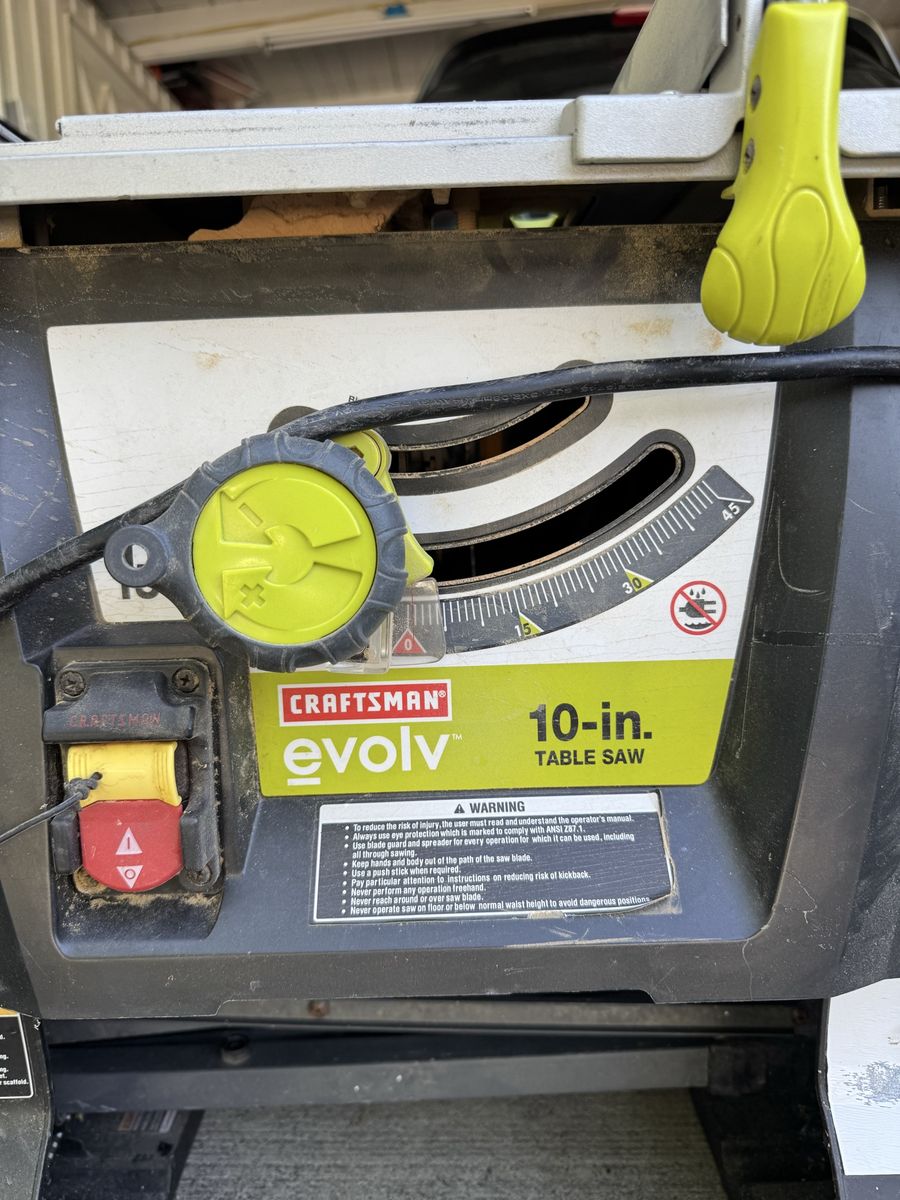Craftsman evolve tablesaw
