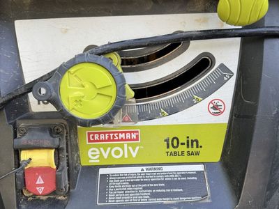 Craftsman evolve tablesaw