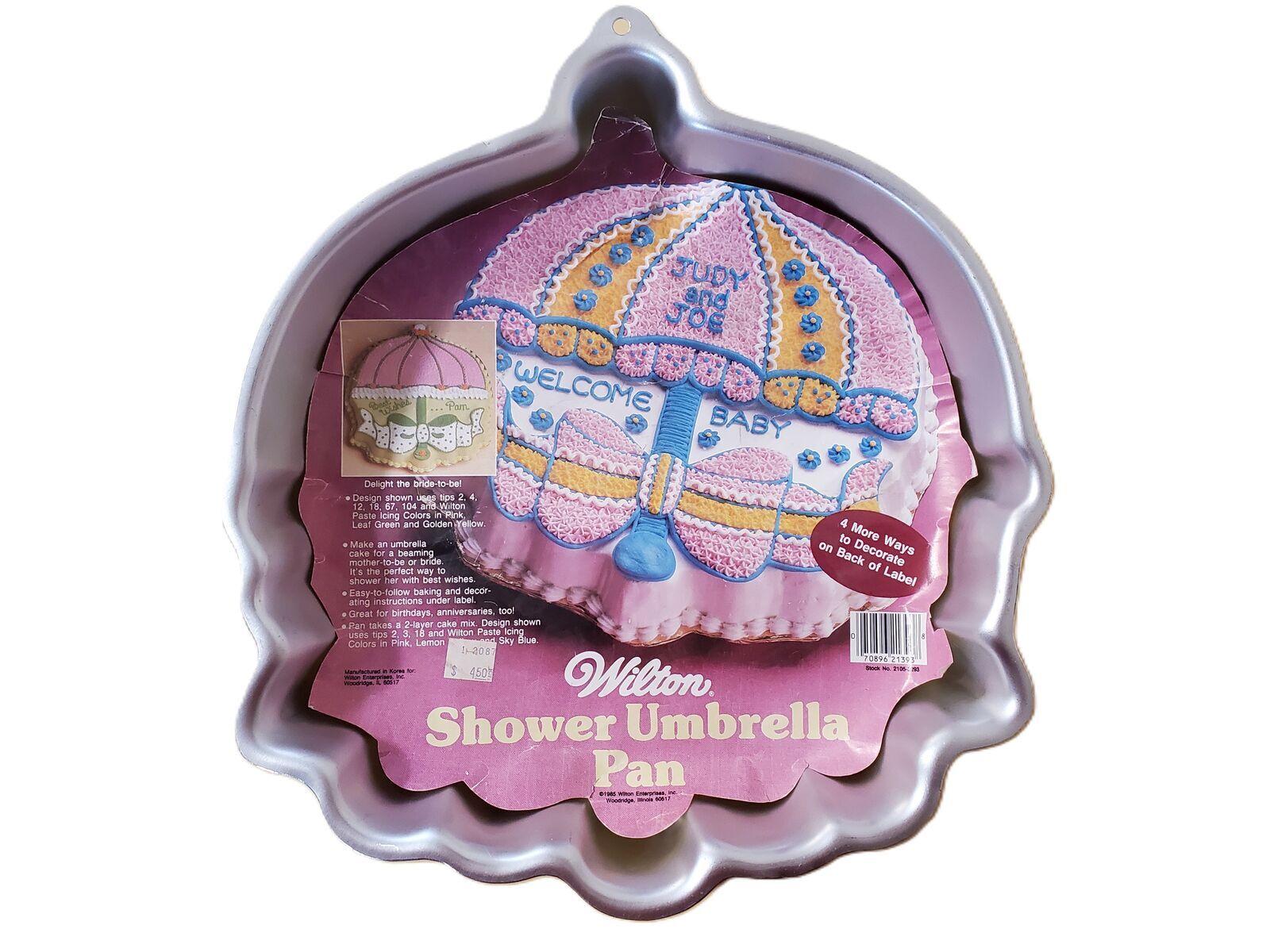 Vintage “Shower Umbrella” Wilton Cake Pan