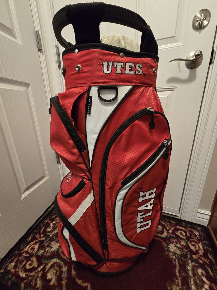 Team Golf Utah Utes Golf Bag, 8 Way Divider, Great Shape