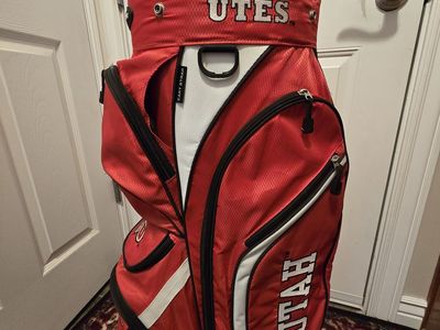 Team Golf Utah Utes Golf Bag, 8 Way Divider, Great Shape