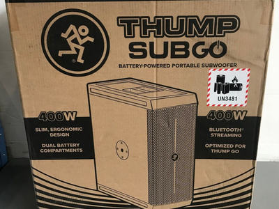 Mackie Thumpsub Go 8" 400w Portable Battery-powered Subwoofer