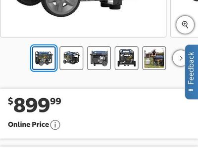 FIRMAN T07573 Tri-Fuel Portable Generator 9400 Starting Watts 7500 Running Watts Electric Start