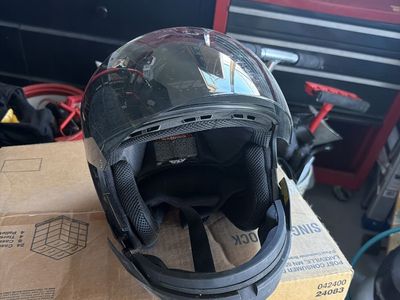Fly DOT Certified Motorcycle Helmet - Black