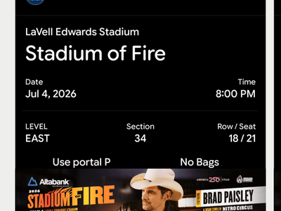 Ring of Fire 5 tickets
