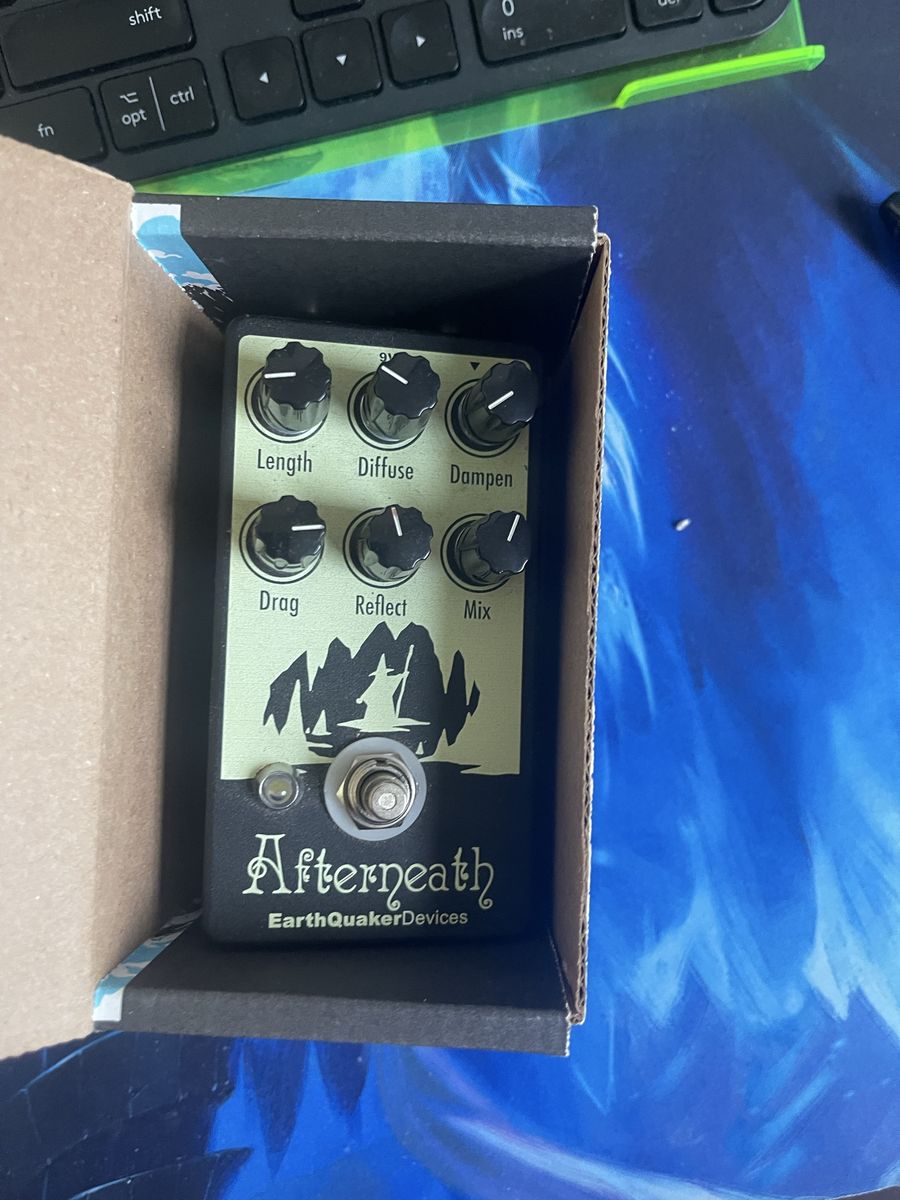 EarthQuaker Devices Afterneath V1 Reverb Guitar Pedal - Excellent Condition with Box