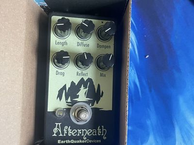EarthQuaker Devices Afterneath V1 Reverb Guitar Pedal - Excellent Condition with Box