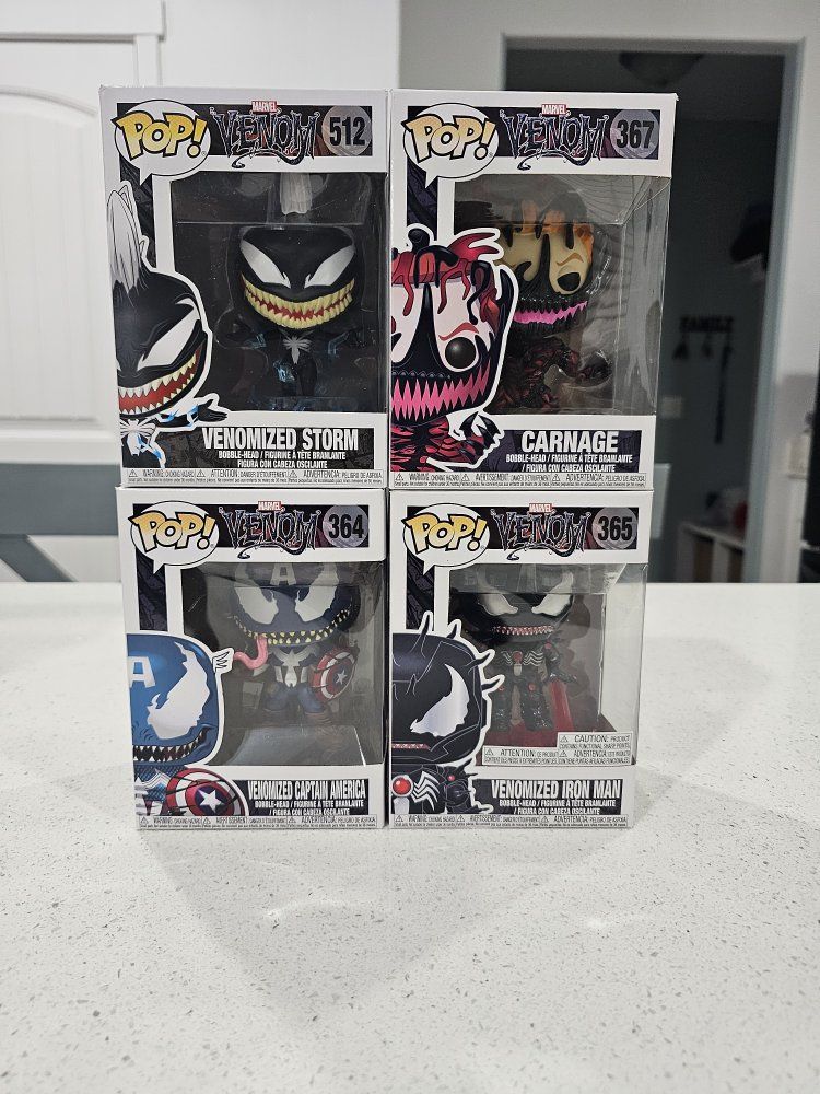 Marvel Venomized funko pops