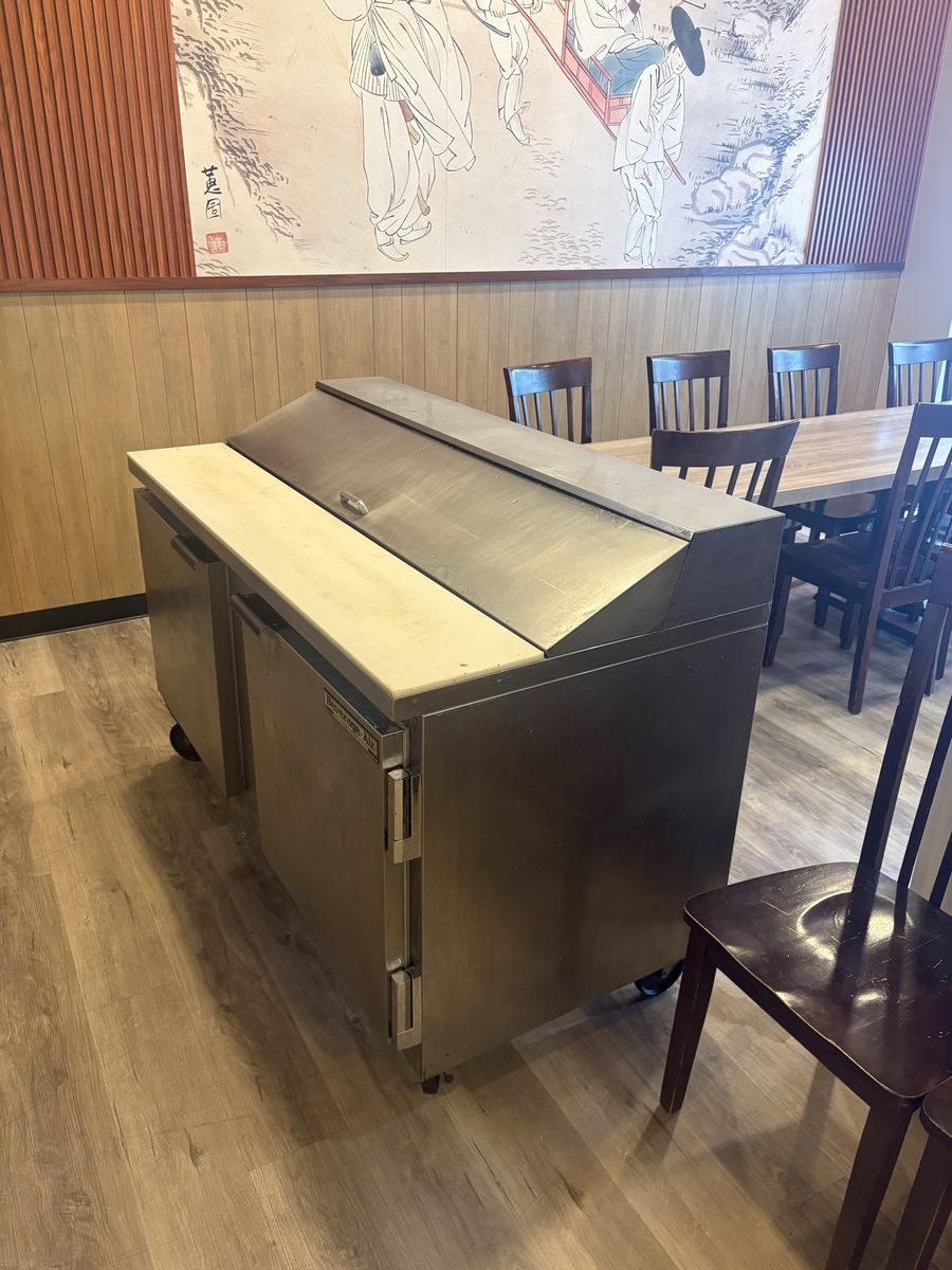 Beverage Air 60" Commercial Sandwich Prep Refrigerator Cooler Stainless Steel