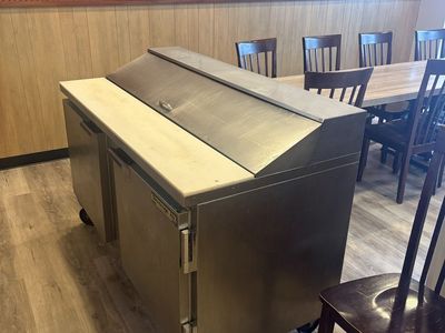 Beverage Air 60" Commercial Sandwich Prep Refrigerator Cooler Stainless Steel