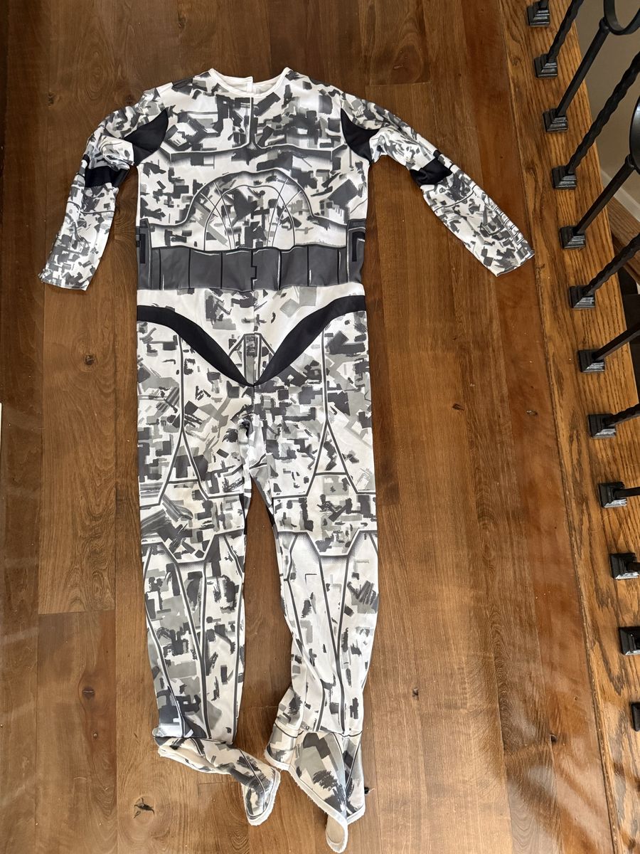 Youth Storm trooper Costume Jumpsuit Star Wars By Rubie’s Size Large Star Wars