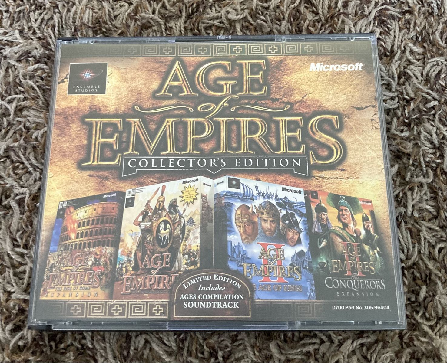 Age of Empires Collector's Edition PC CD-ROM Microsoft Ensemble Studios, Ages Compilation Soundtrack