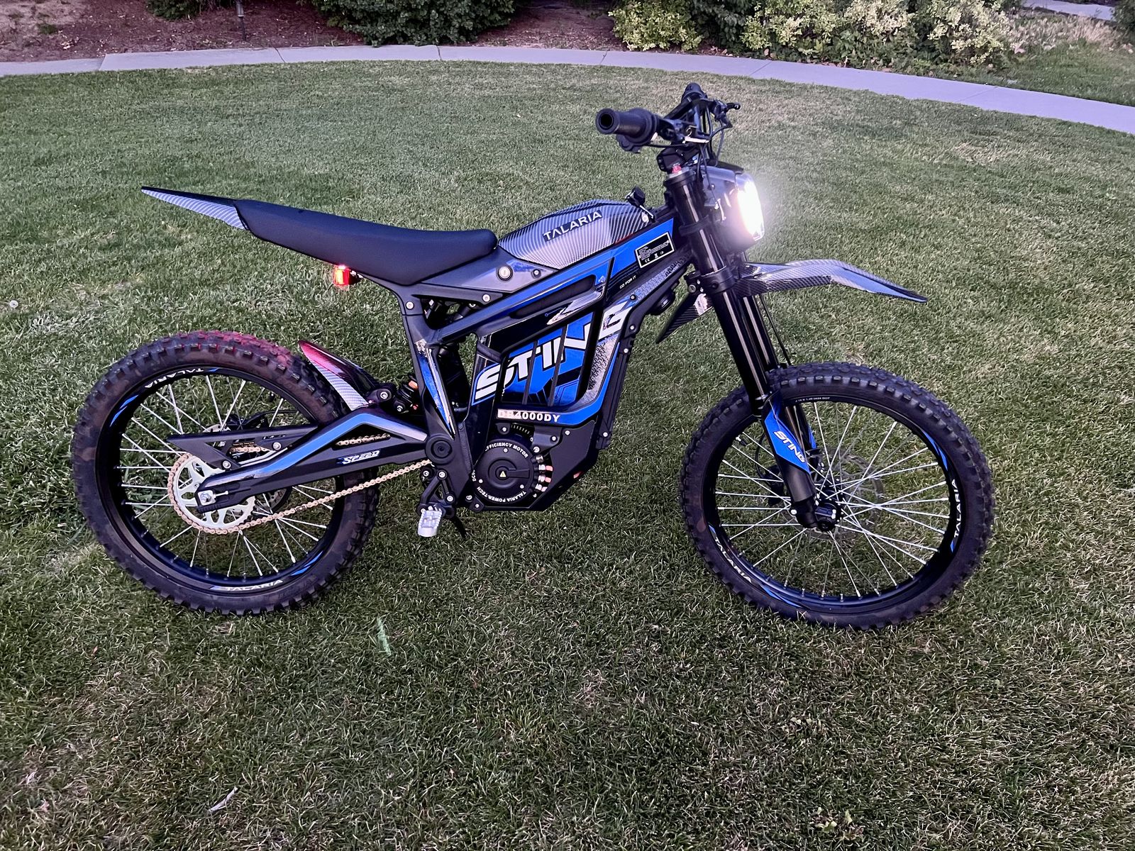 Talaria Sting R MX4 Electric Dirt Bike - Blue/Black, Excellent Condition, 103 Miles