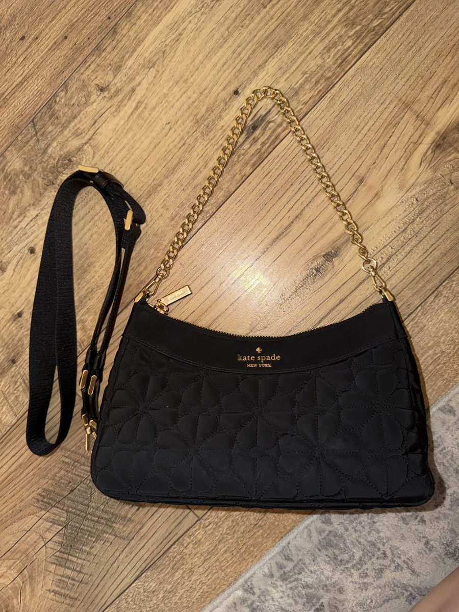 Kate Spade Flower Quilted Fabric Convertible Crossbody