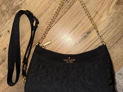 Kate Spade Flower Quilted Fabric Convertible Crossbody