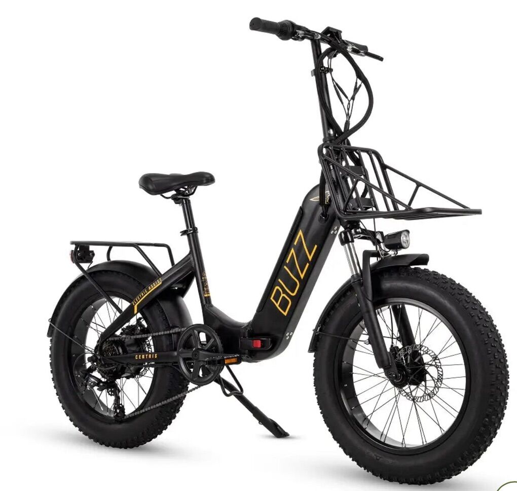 BUZZ CENTRIS FOLDING E-BIKE BLACK - E4321 NEW