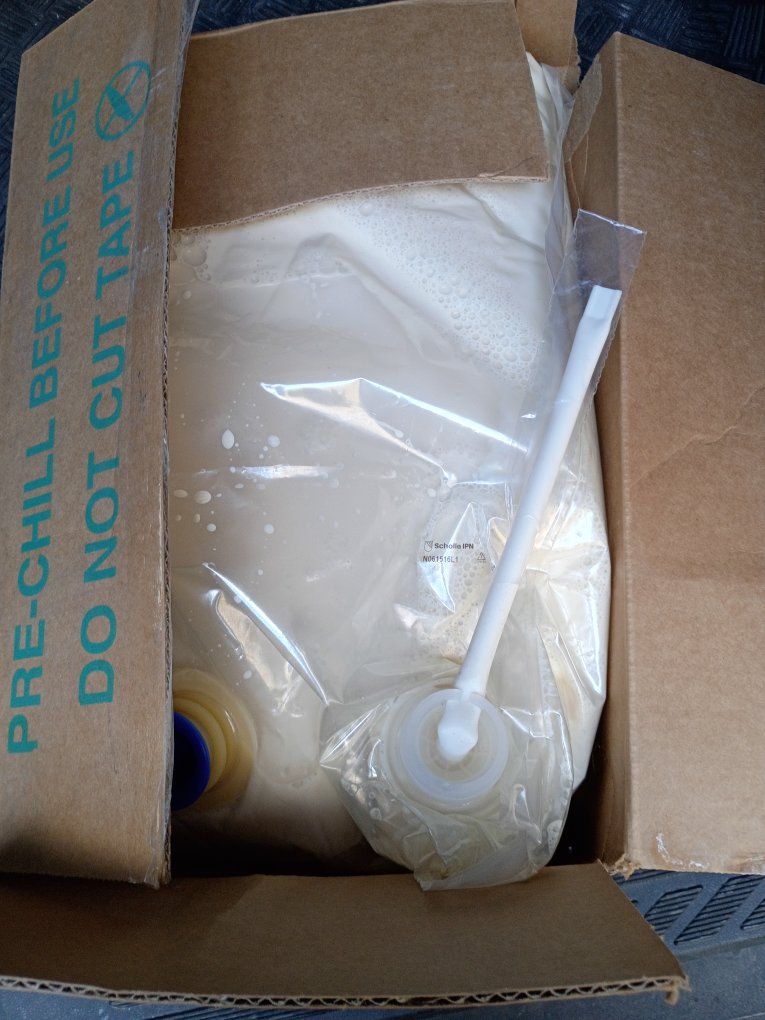 two and a half gallon liquid French vanilla creamer