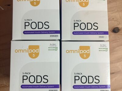 Omnipod 5 (5 packs) G6/G7 New