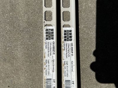 LATICRETE Light Pewter LS4-A100LIP-D1 Tile Edging Profile Trim 3/8" x 8' 2 1/2"