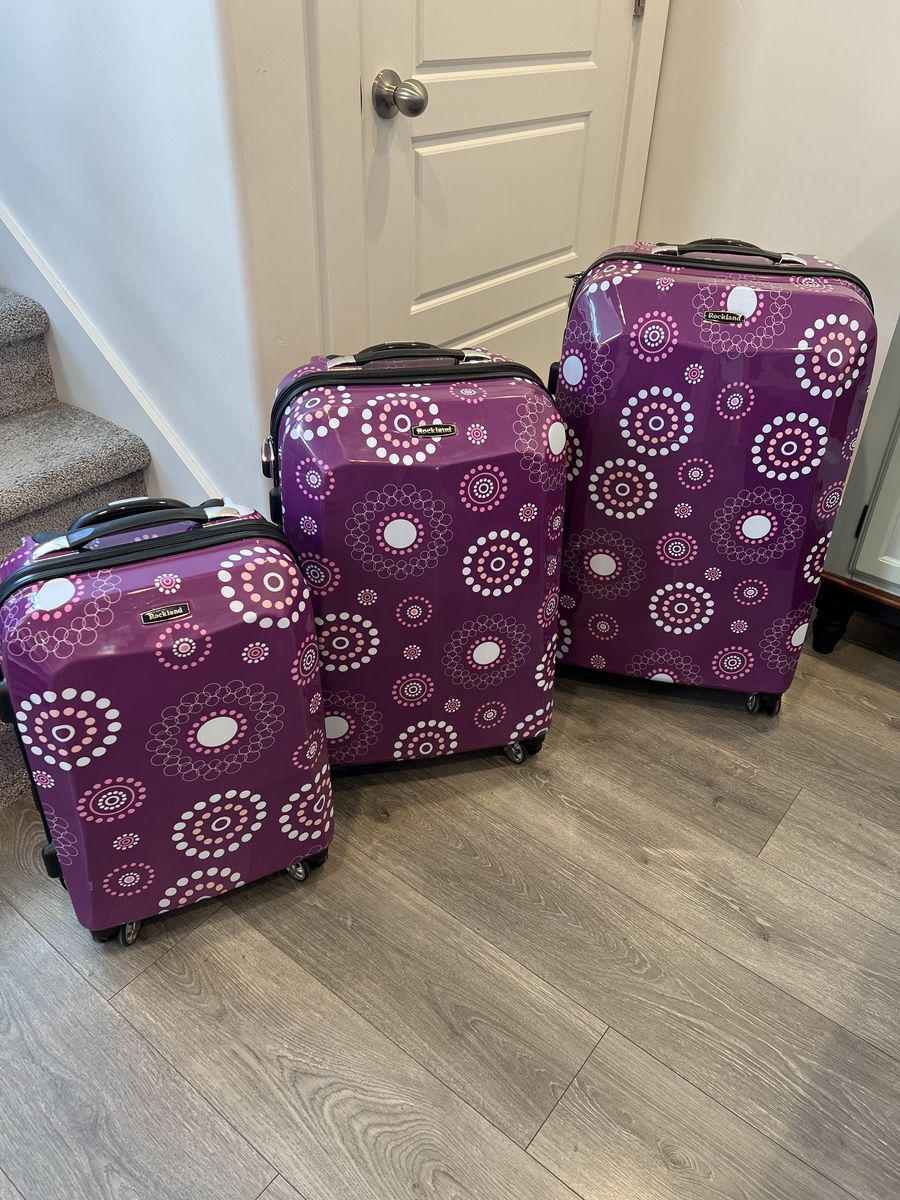 Rockland 3-Piece Hardside Spinner Luggage Set