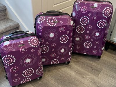 Rockland 3-Piece Hardside Spinner Luggage Set