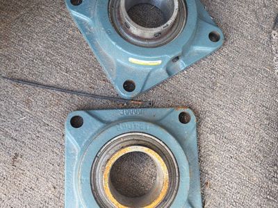 Dodge Industrial Flange Mount Pillow Block Bearings - Used Heavy Duty