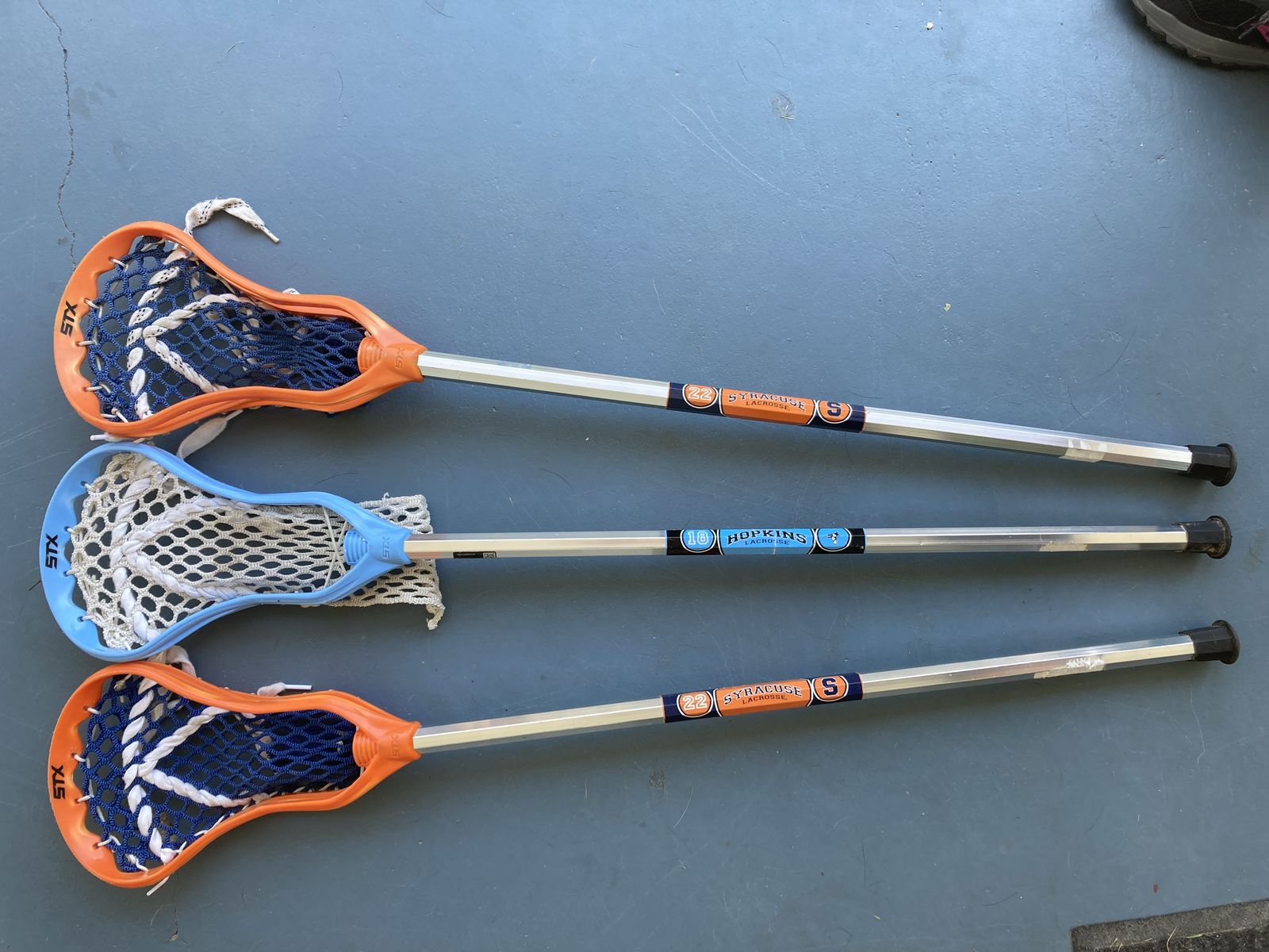 STX Mini PLL lacrosse stick: Syracuse Lacrosse and Hopkins Lacrosse STX Mini Super Power Lacrosse Sticks 35.5”