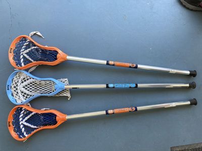 STX Mini PLL lacrosse stick: Syracuse Lacrosse and Hopkins Lacrosse STX Mini Super Power Lacrosse Sticks 35.5”