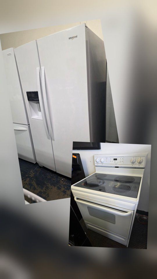 whirpool refrigerator and frigidaire electric stov